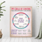 Circle Of Control Mental Health Poster Social Worker Inspirational Canvas Print 1