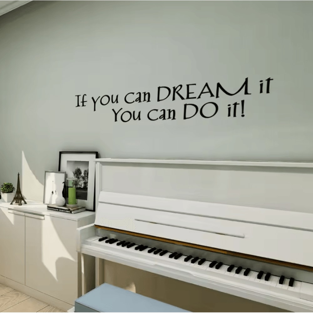Inspirational Dream Quote Wall Sticker If You Can Dream It Motivational Decal 4