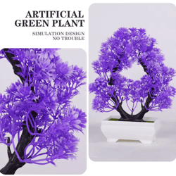 mini artificial bonsai plant – realistic potted tree decor for home & office