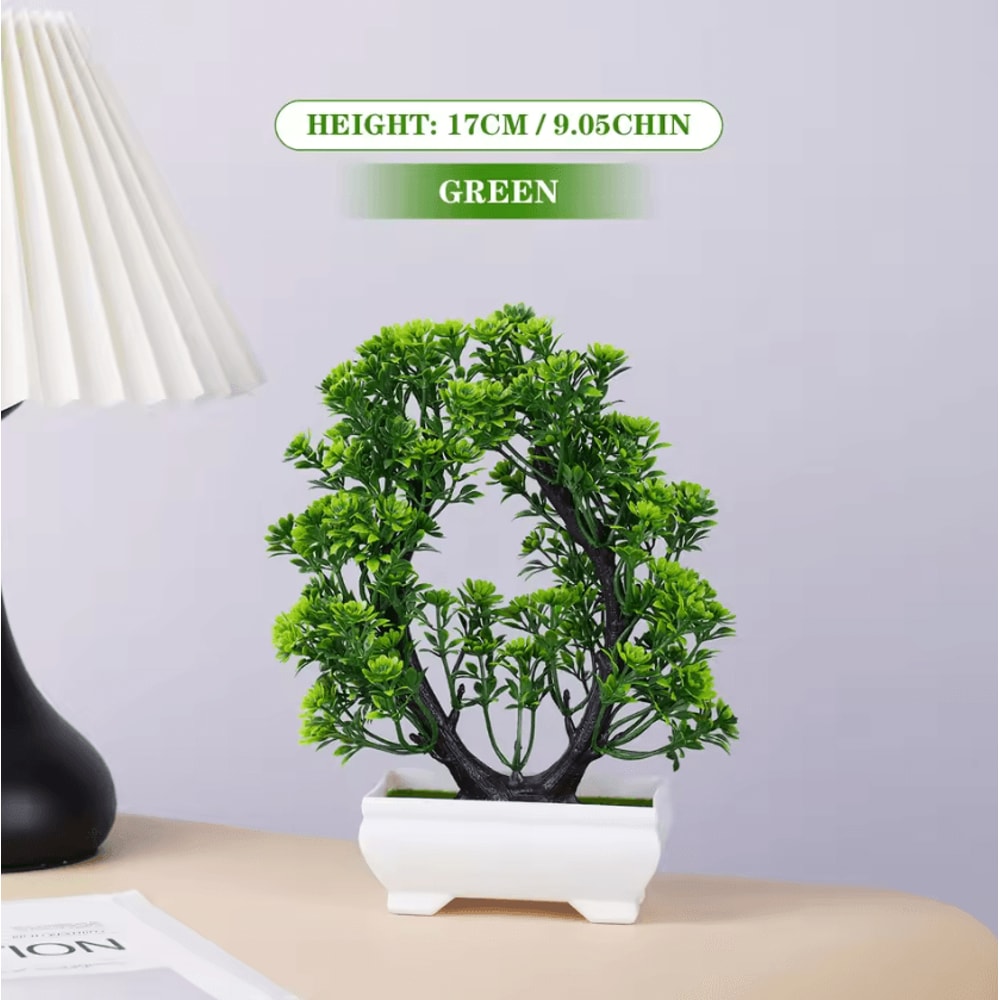 Mini Artificial Bonsai Plant Realistic Potted Tree Decor For Home Office 5
