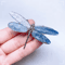 Natural Kyanite Dragonfly Crystal Figurine Handmade Healing Stone Decor 2