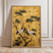 Japanese Crane Ukiyoe Wall Art Poster Vintage Red Sun Oriental Decor 13