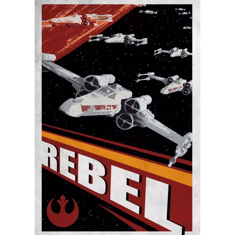 Galactic Propaganda Tatooine Canvas Poster Retro Space Movie Wall Art 11