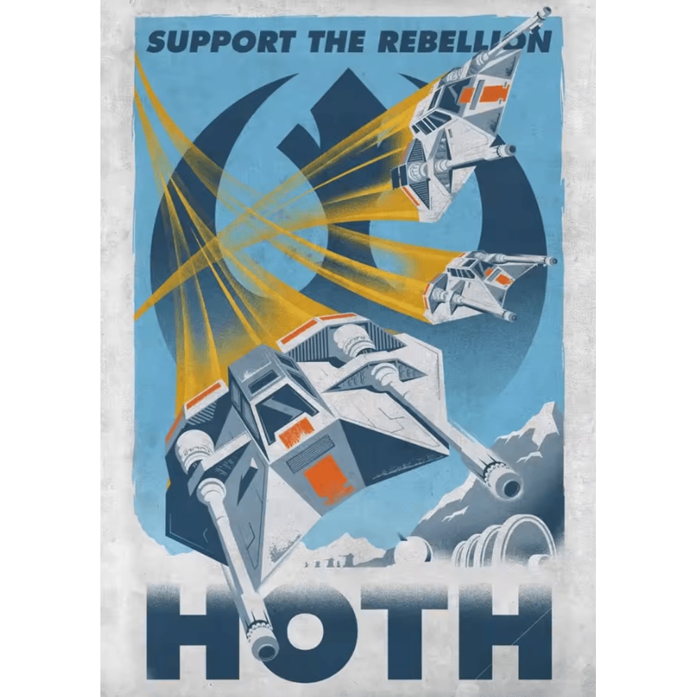 Galactic Propaganda Tatooine Canvas Poster Retro Space Movie Wall Art 3