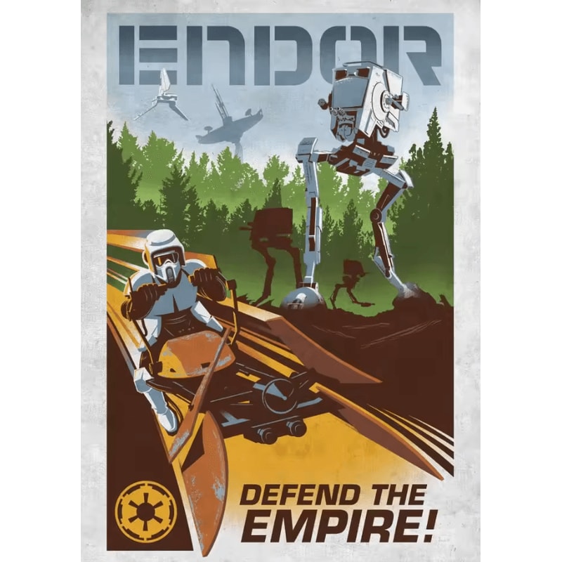 Galactic Propaganda Tatooine Canvas Poster Retro Space Movie Wall Art 8