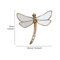 Golden Dragonfly Wall Hanging MirrorFinish Resin Art Decor 4