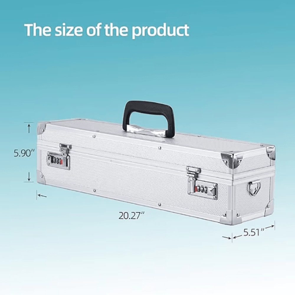 Aluminum Chef Knife Storage Case Lockable MultiFunction Knife Organizer 1