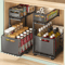 DoubleLayer PullOut Under Sink Organizer Adjustable Height Sliding Storage Rack 1