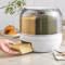 360 Rotating Grain Dispenser 6Grid Airtight Rice Storage Organizer 1
