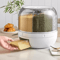 360 Rotating Grain Dispenser 6Grid Airtight Rice Storage Organizer 1
