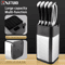 XITUO Stainless Steel Knife Holder Multifunction Standing Knife Organizer With Sharpener 0