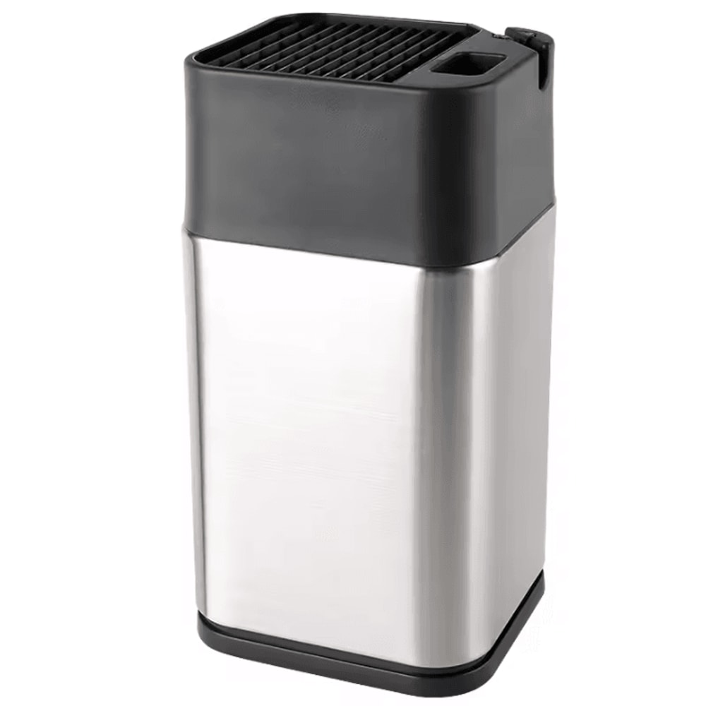 XITUO Stainless Steel Knife Holder Multifunction Standing Knife Organizer With Sharpener 4