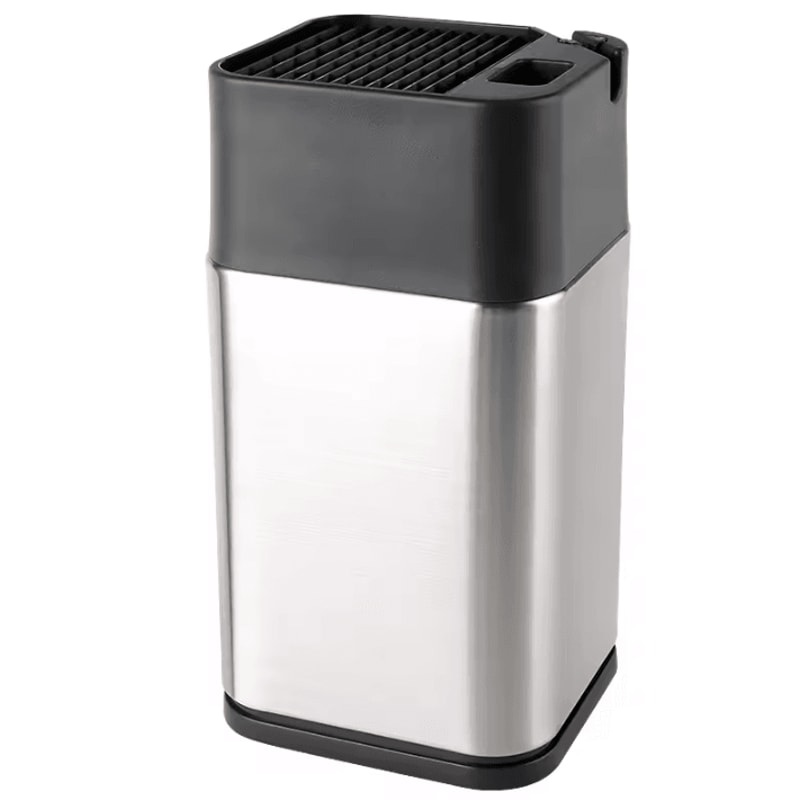 XITUO Stainless Steel Knife Holder Multifunction Standing Knife Organizer With Sharpener 4
