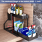 2Tier PullOut Under Sink Organizer Large Capacity Sliding Storage Rack 0