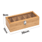 Bamboo Tea Bag Storage Box 5Compartment Portable Organizer 4
