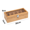 Bamboo Tea Bag Storage Box 5Compartment Portable Organizer 4