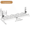 Telescopic Under Desk Cable Management Tray NoDrill Metal Wire Organizer Rack 4