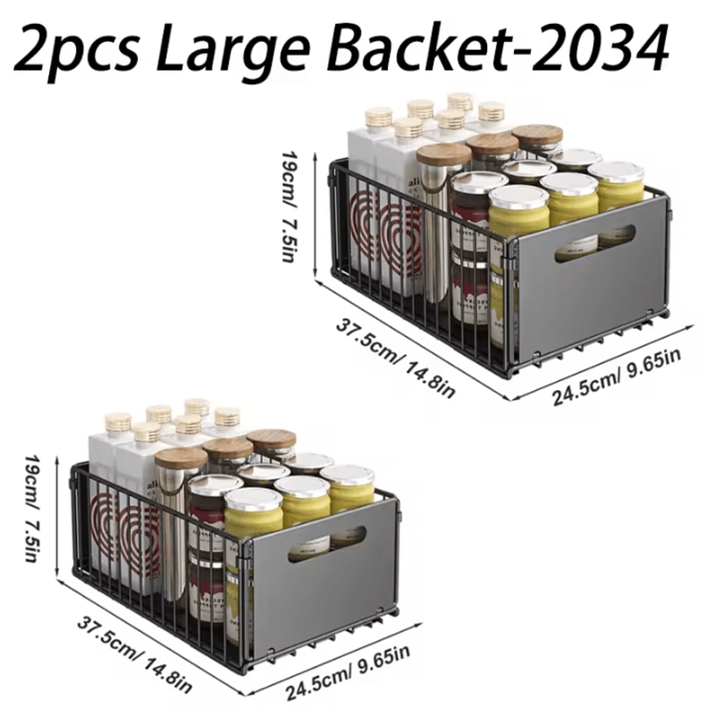 PullOut Cabinet Spice Organizer Sliding Kitchen Storage Rack For Bottles Seasonings 2