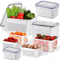 Fridge Food Storage Containers With Strainer Fresh Produce Saver Set For Fruits Vegetables Meat 1