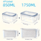 Fridge Food Storage Containers With Strainer Fresh Produce Saver Set For Fruits Vegetables Meat 4