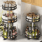 360 Rotating Spice Organizer Tray NonSlip Kitchen Turntable For Bottles Seasonings 0