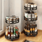 360 Rotating Storage Organizer Box MultiPurpose NonSlip Kitchen Vanity Turntable 0