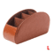 5Compartment PU Leather Remote Control Organizer Desktop Caddy For TV Office Home Essentials 1