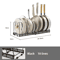 Adjustable Carbon Steel Pot Dish Drying Rack MultiLayer Expandable Kitchen Organizer 3