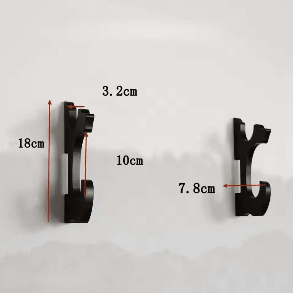 WallMounted Wooden Sword Gun Display Rack MultiUse Katana Rifle Storage Holder 3