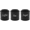 3Piece Airtight Coffee Tea Sugar Canister Set Sealed Kitchen Storage Jars For Freshness Organiza 5