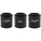 3Piece Airtight Coffee Tea Sugar Canister Set Sealed Kitchen Storage Jars For Freshness Organiza 5