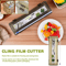 WrapEase Plastic Wrap Dispenser Cutter Plastic Wrap Dispenser Cling Film Cutter Food Wrap Organizer 4
