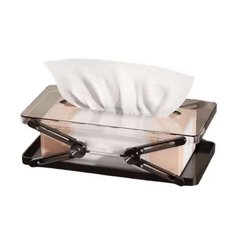 LiftEase Extendable Tissue Storage Box Automatic Lift Tissue Box Height Adjustable Tissue Holder 3