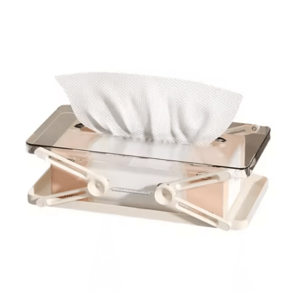 LiftEase Extendable Tissue Storage Box Automatic Lift Tissue Box Height Adjustable Tissue Holder 4