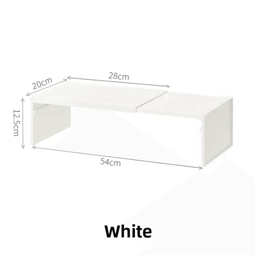 SlideMax Retractable Kitchen Shelf Organizer Pull Out Cabinet Shelf Fridge Organizer 3