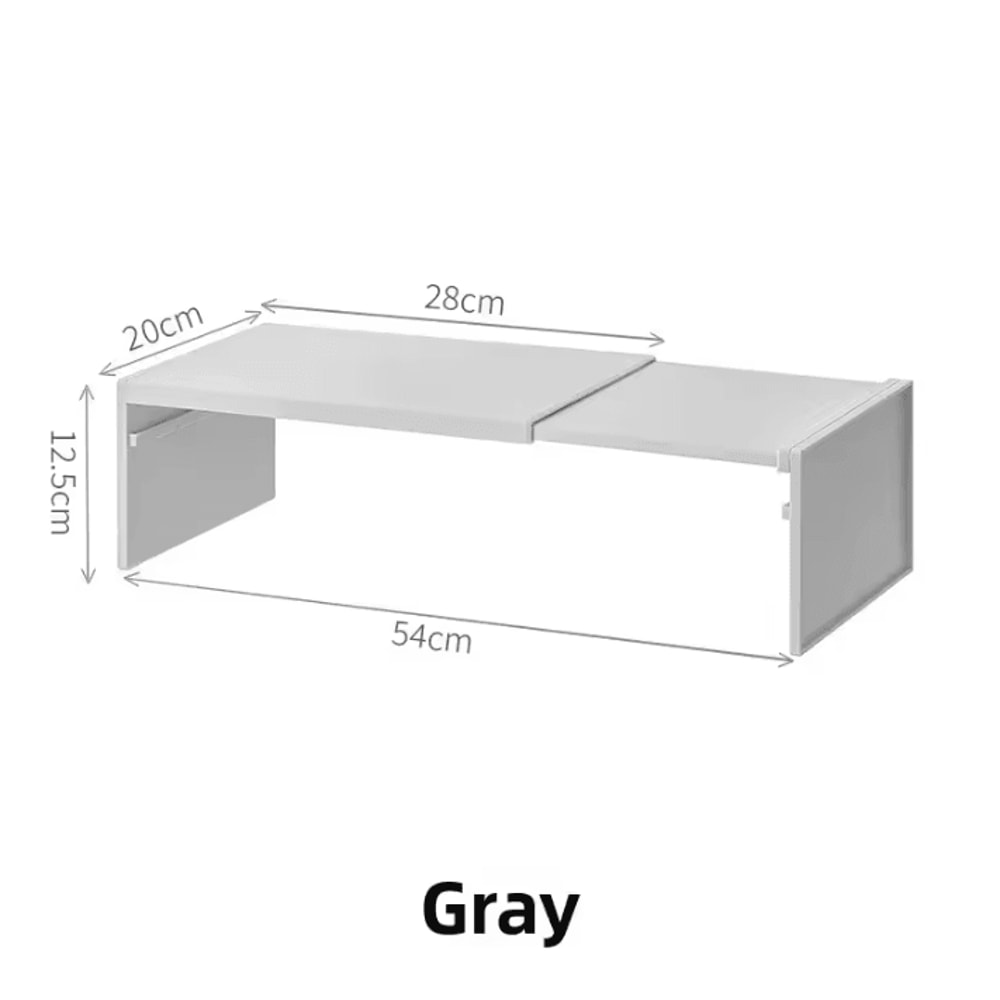 SlideMax Retractable Kitchen Shelf Organizer Pull Out Cabinet Shelf Fridge Organizer 4