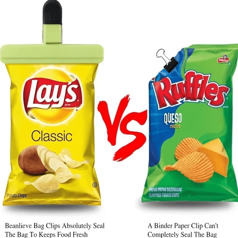 SealLock Heavy Duty Bag Clips Food Bag Clips Kitchen Storage Organizer Reusable Snack Bag Clips 2