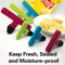 SealLock Heavy Duty Bag Clips Food Bag Clips Kitchen Storage Organizer Reusable Snack Bag Clips 3