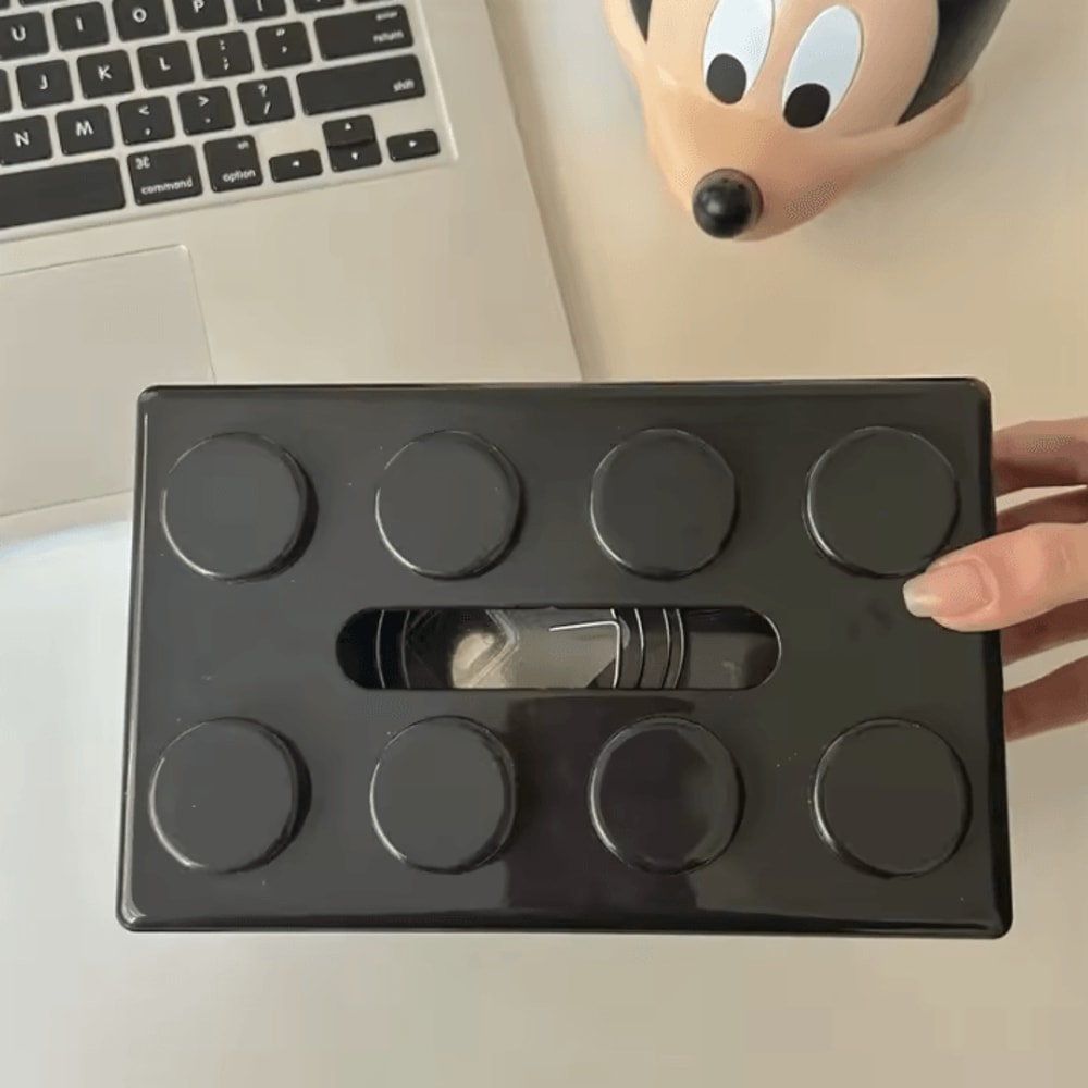 BlockPop Cartoon Tissue Storage Box Cartoon Tissue Box Building Block Tissue Box Decorative Tissue 3