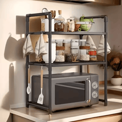 spacelift microwave oven storage rack microwave storage rack kitchen counter organizer space saving shelf