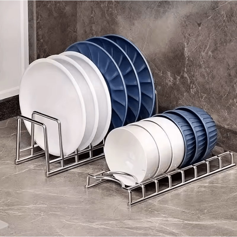 FlexDry Expandable Dish Drying Rack Expandable Dish Drying Rack Small Dish Drainer Kitchen Counter 3