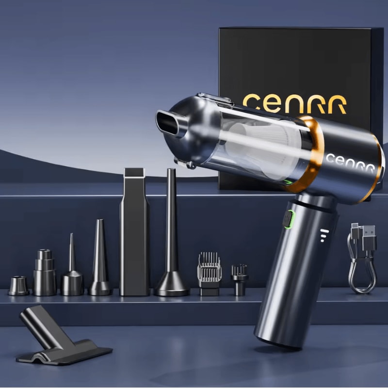 CENRR Mini Powerful Cordless Car Vacuum Cleaner 998000PA Portable Handheld Vacuum Cleaner Strong Su 5