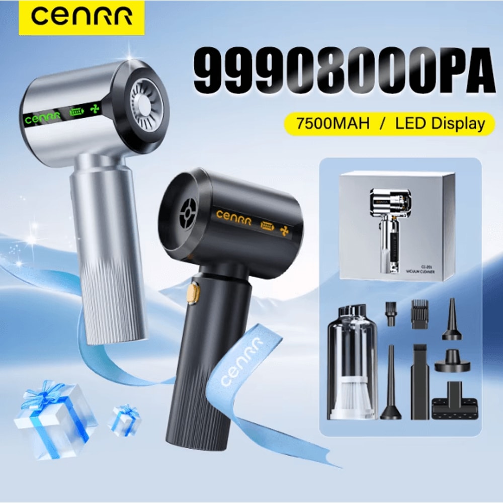 CENRR 7500mAh Cordless Car Vacuum Cleaner Cordless Car Vacuum Cleaner Portable Handheld Vacuum Clea 0