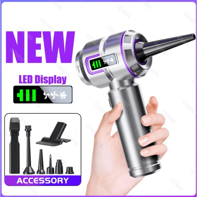 CENRR Mini Cordless Car Vacuum Cleaner 998000PA Cordless Car Vacuum Cleaner Portable Handheld Vacuu 0