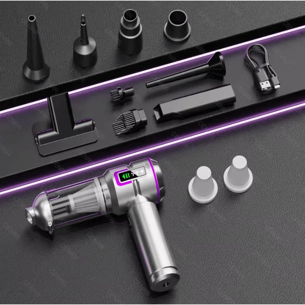 CENRR Mini Cordless Car Vacuum Cleaner 998000PA Cordless Car Vacuum Cleaner Portable Handheld Vacuu 2