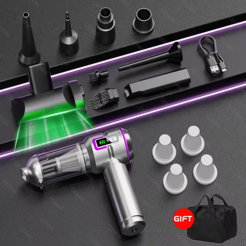 CENRR Mini Cordless Car Vacuum Cleaner 998000PA Cordless Car Vacuum Cleaner Portable Handheld Vacuu 3