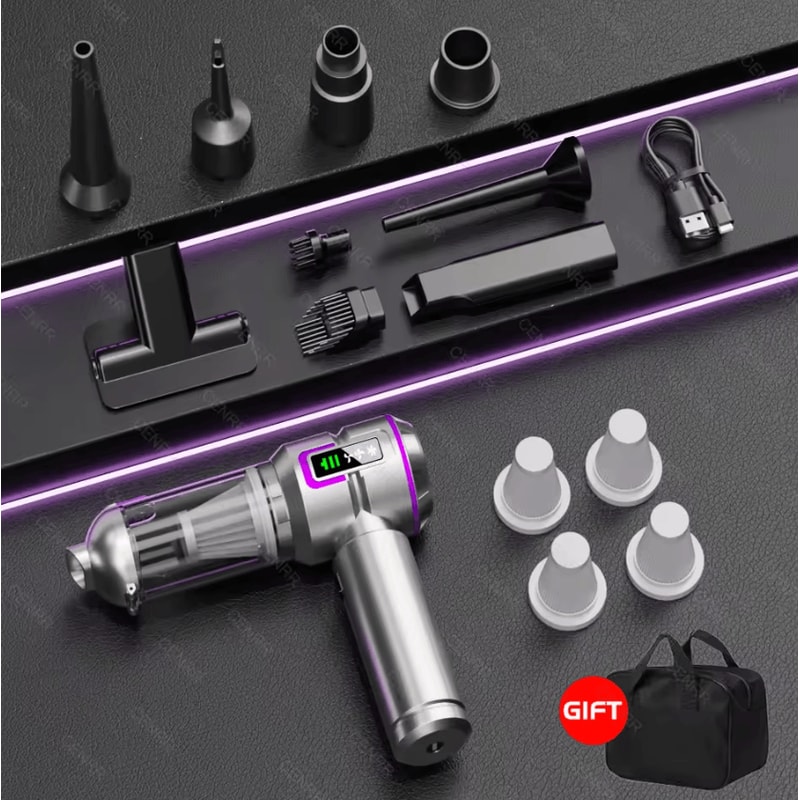 CENRR Mini Cordless Car Vacuum Cleaner 998000PA Cordless Car Vacuum Cleaner Portable Handheld Vacuu 4