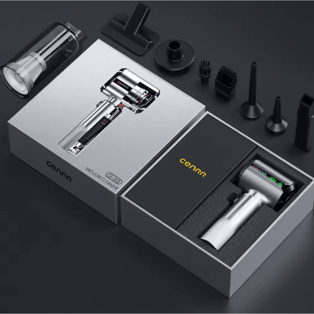 CENRR Mini Wireless Car Vacuum Cleaner 998000PA Cordless Car Vacuum Cleaner Portable Handheld Vacuu 2