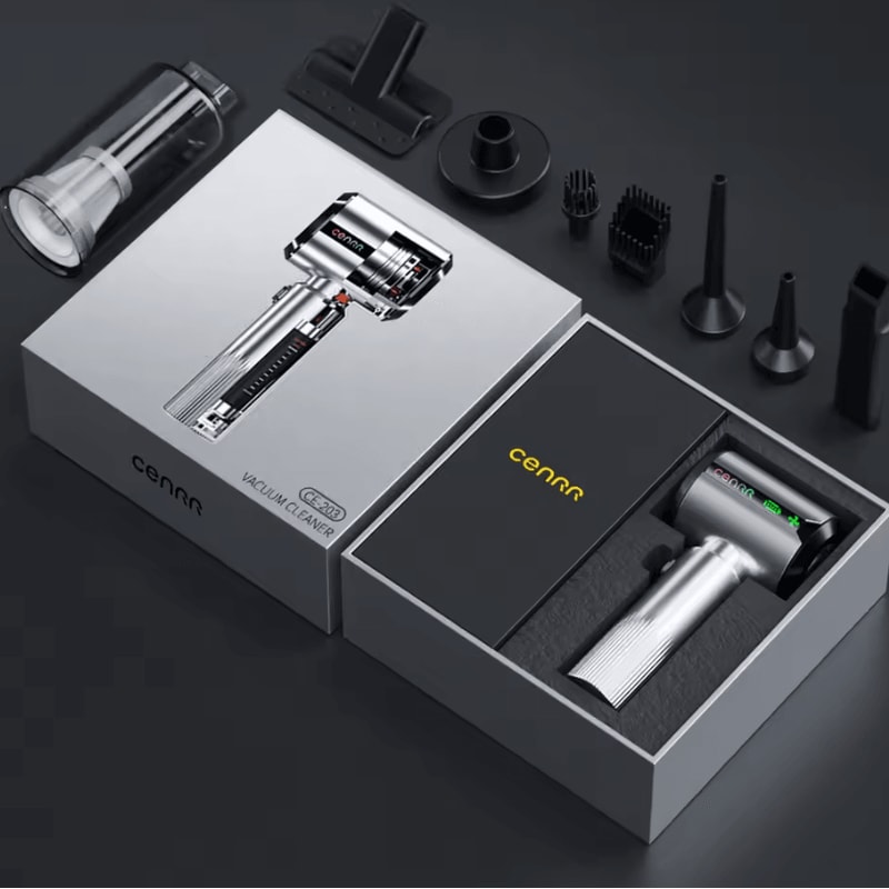 CENRR Mini Wireless Car Vacuum Cleaner 998000PA Cordless Car Vacuum Cleaner Portable Handheld Vacuu 2