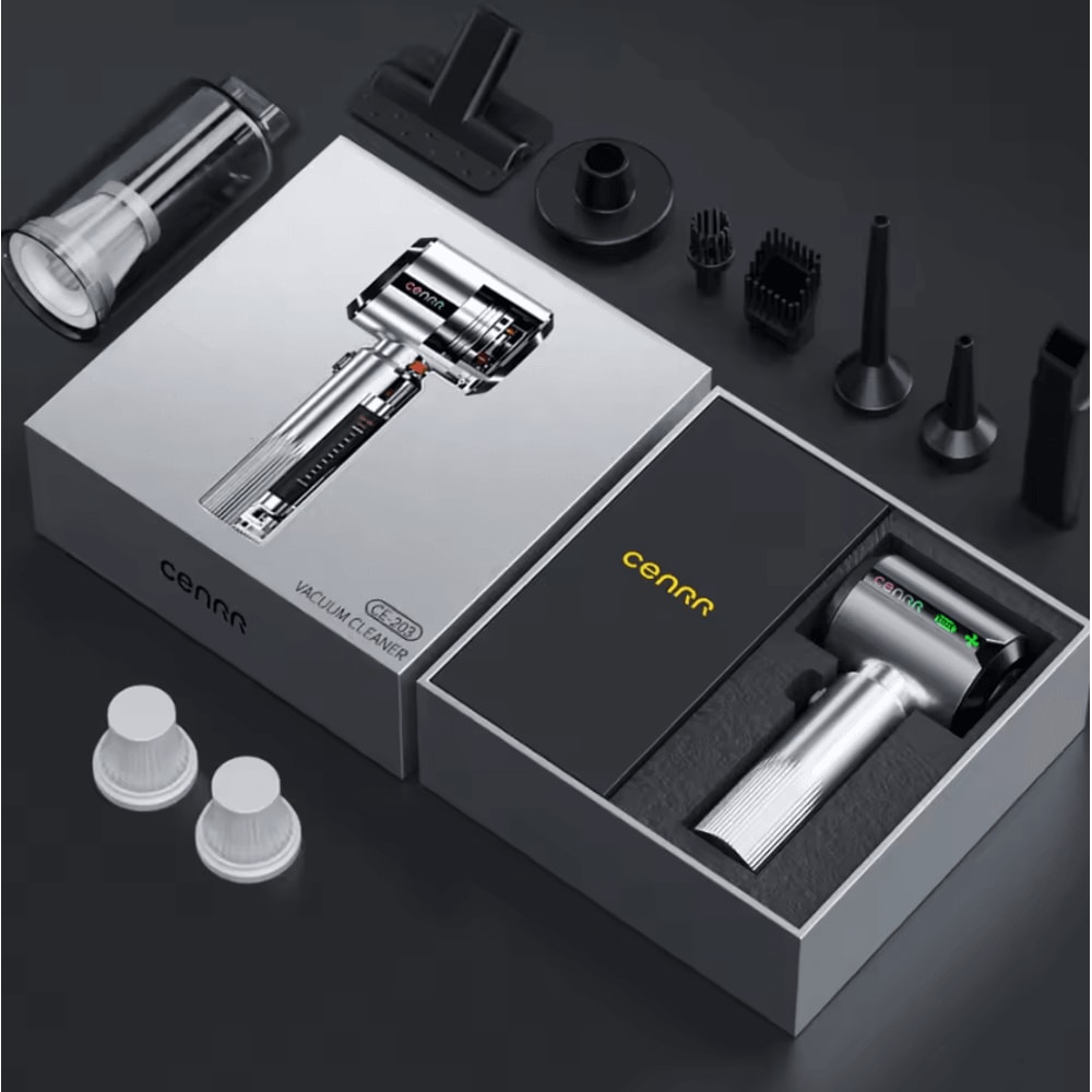 CENRR Mini Wireless Car Vacuum Cleaner 998000PA Cordless Car Vacuum Cleaner Portable Handheld Vacuu 3